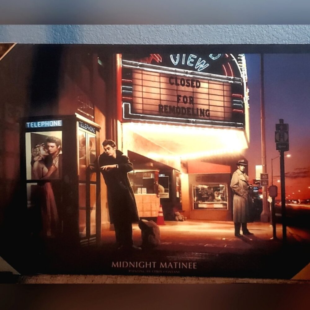 Light-up "Midnight Matinee - James Dean,Humphrey Bogart, Elvis & Marilyn Monroe